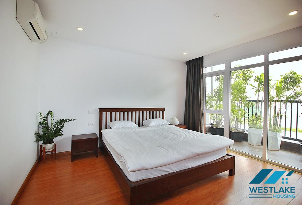 Spacious 03-bedrooms apartment with lots of nature light for rent in Tay Ho, Hanoi