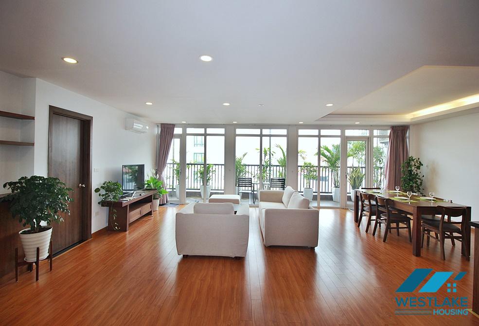 Spacious 03-bedrooms apartment with lots of nature light for rent in Tay Ho, Hanoi