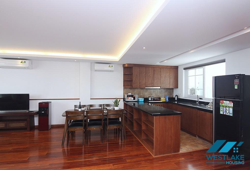 Fully serviced and spacious 03 bedrooms apartment for rent on Tu Hoa Street, Tay Ho, Hanoi