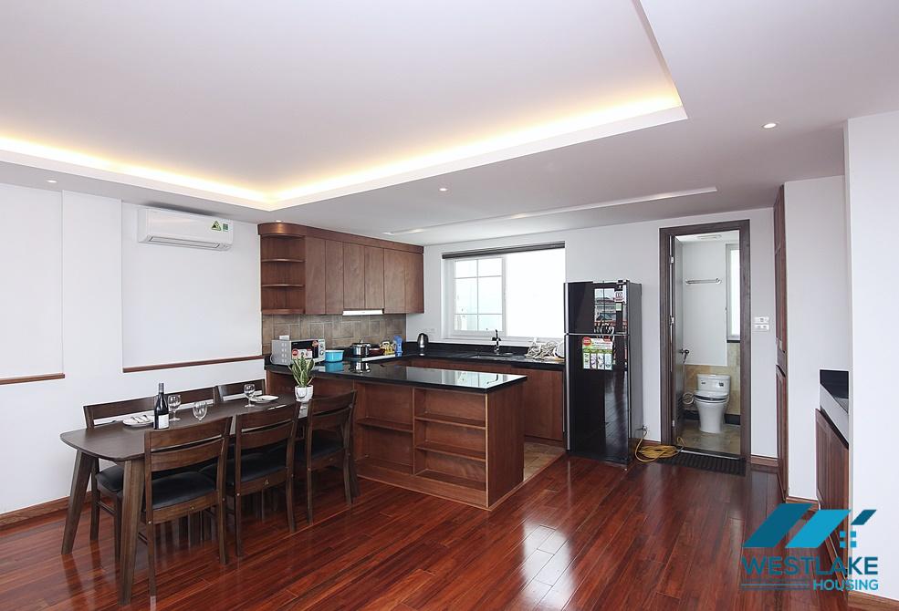 Fully serviced and spacious 03 bedrooms apartment for rent on Tu Hoa Street, Tay Ho, Hanoi