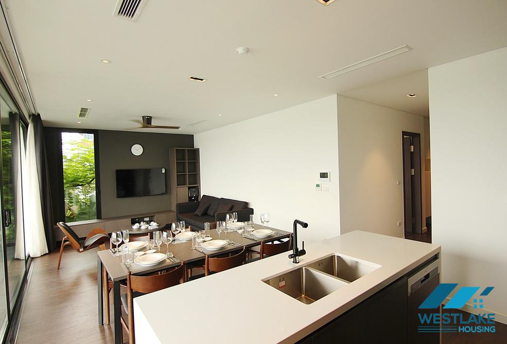 Well-designed and modern 02 bedrooms apartment for rent on Tu Hoa, Tay Ho, Hanoi