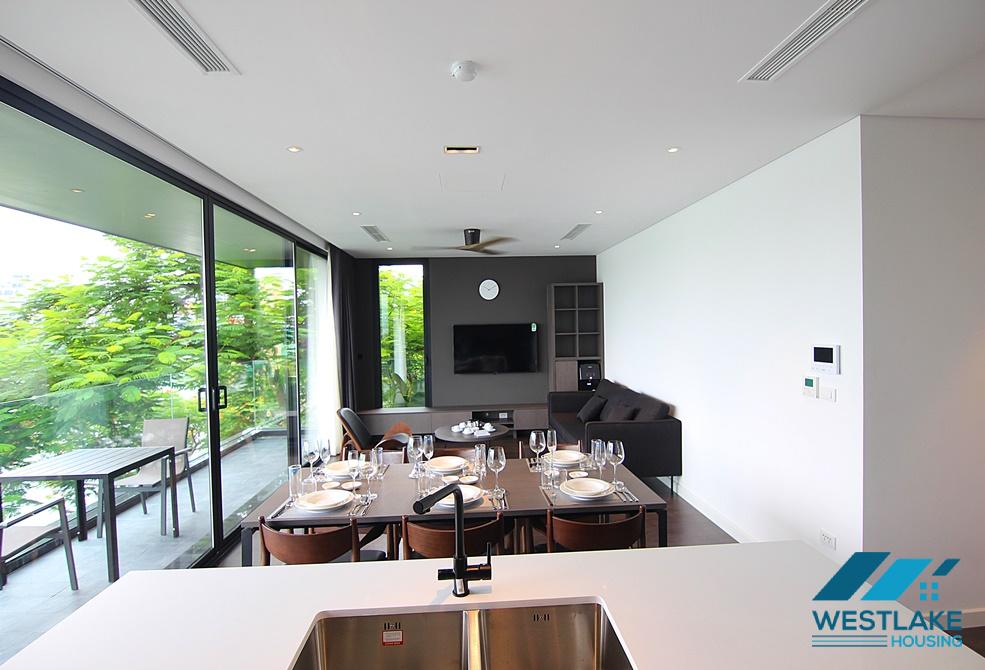 Well-designed and modern 02 bedrooms apartment for rent on Tu Hoa, Tay Ho, Hanoi