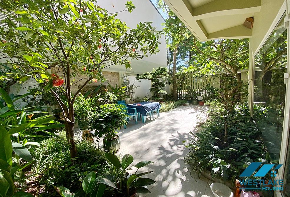 Garden and well-designed villa for rent in Tay Ho, Ha Noi