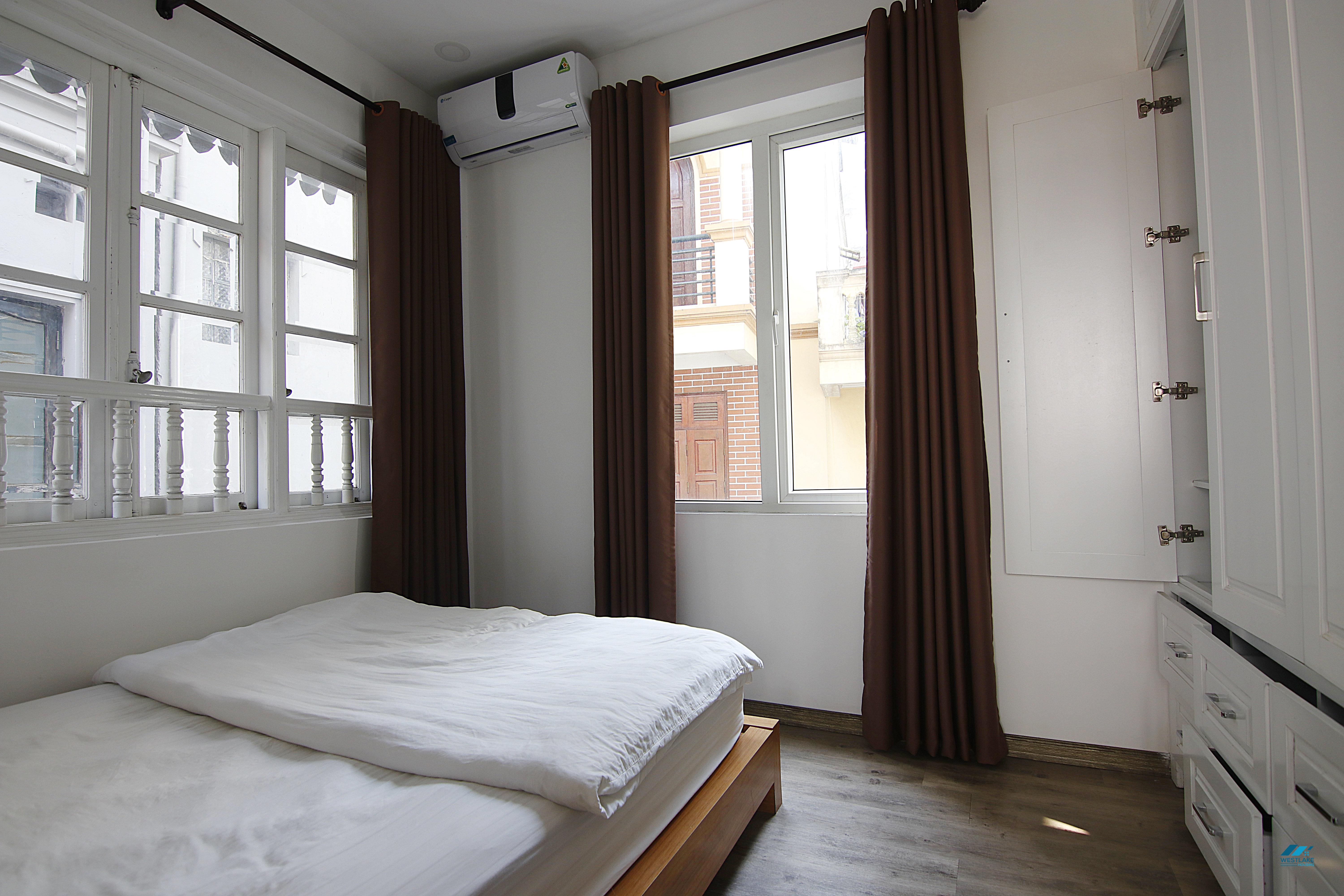 Bright one bedroom apartment for rent on To Ngoc Van street, Tay Ho district, Hanoi