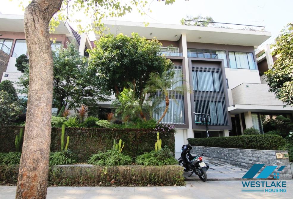 Fully furnished, spacious villa for rent in Q Block, Ciputra area, Ha Noi