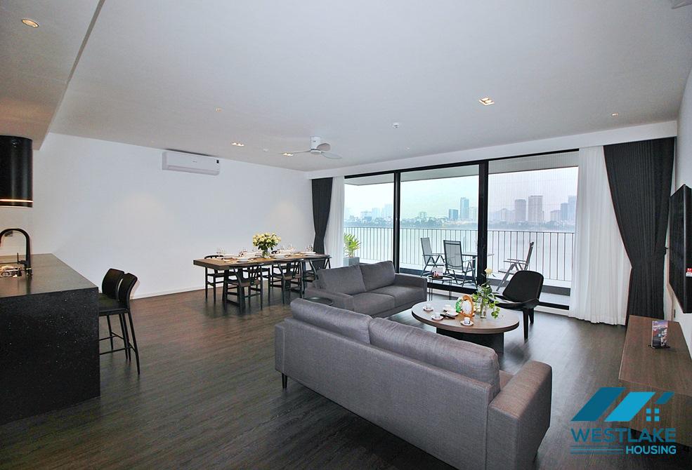 Amazing lake view, luxurious 03 bedrooms apartment for rent on Quang Khanh Street, Tay Ho, Hanoi