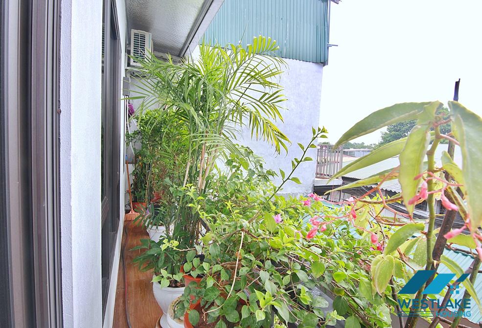 Green house with big yard for rent in An Duong, Tay Ho area