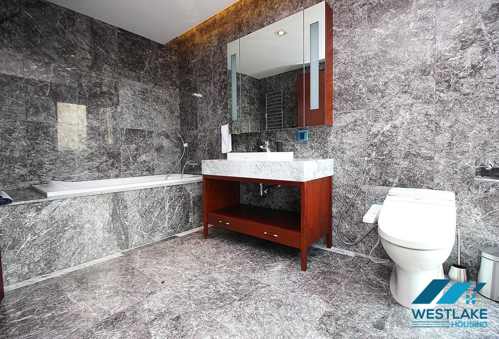 Luxury and spacious one bedroom apartment for rent in Truc Bach area, Ba Dinh, Ha Noi