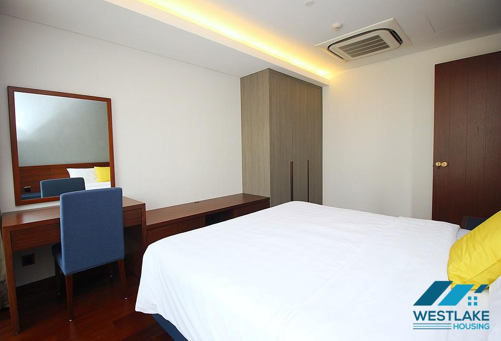 Luxury and spacious one bedroom apartment for rent in Truc Bach area, Ba Dinh, Ha Noi