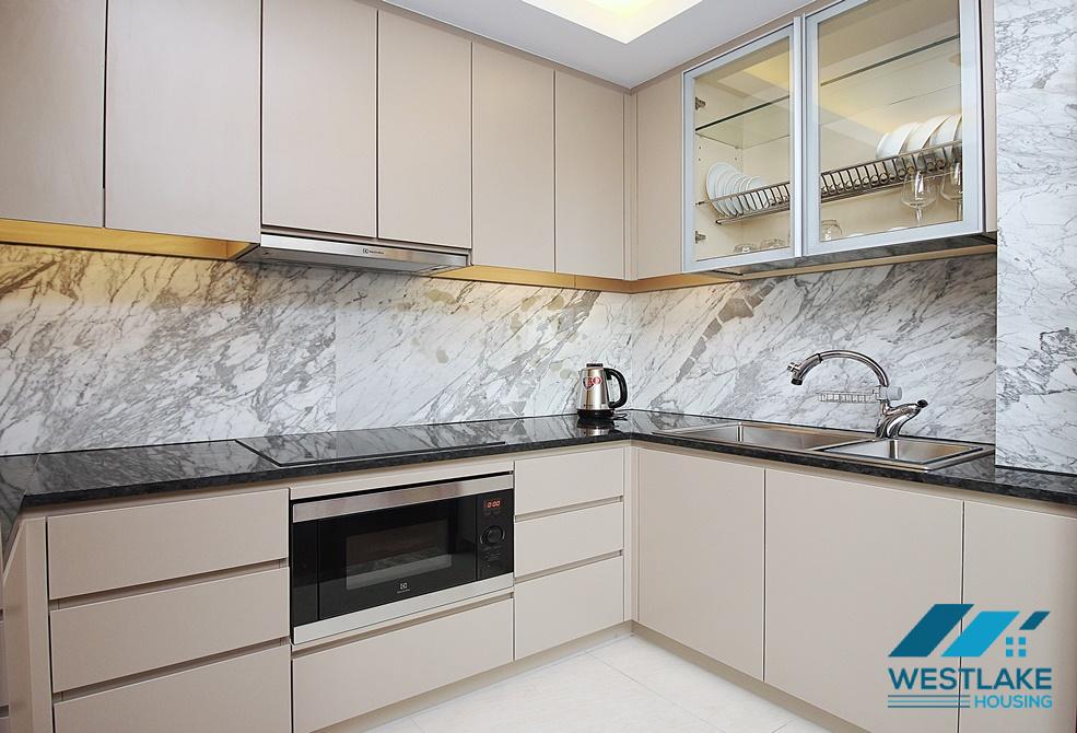 Luxury and spacious one bedroom apartment for rent in Truc Bach area, Ba Dinh, Ha Noi