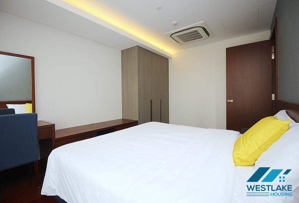 Luxury and spacious one bedroom apartment for rent in Truc Bach area, Ba Dinh, Ha Noi