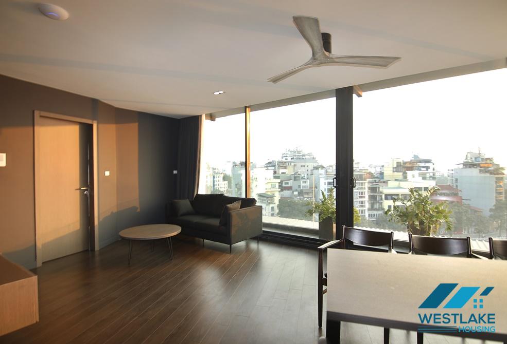 Modern 02 bedrooms apartment with amazing Truc Bach lake view for rent in Ba Dinh District, Ha Noi