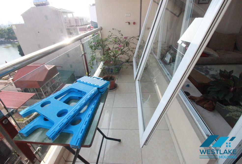 Affordable price and spacious one bedroom apartment for rent in Truc Bach area, Ba Dinh, Ha Noi