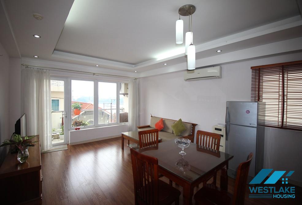 Affordable price and spacious one bedroom apartment for rent in Truc Bach area, Ba Dinh, Ha Noi