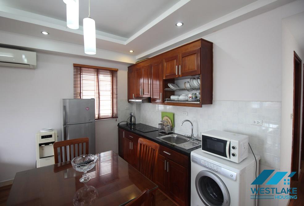 Affordable price and spacious one bedroom apartment for rent in Truc Bach area, Ba Dinh, Ha Noi