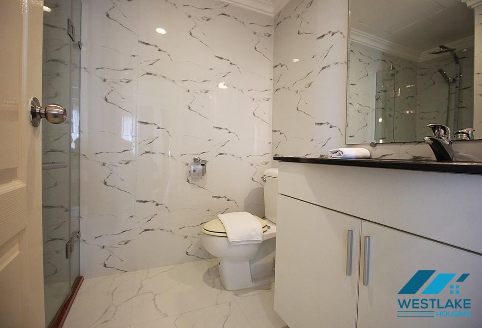 A high-end spacious two-bedroom apartment with free luxury services in Truc Bach area, Ba Dinh