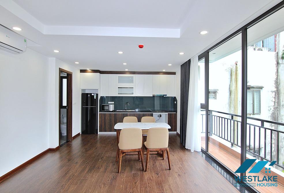 Large balcony and spacious one bedroom apartment for rent in in Dang Thai Mai area, Tay Ho, Ha Noi