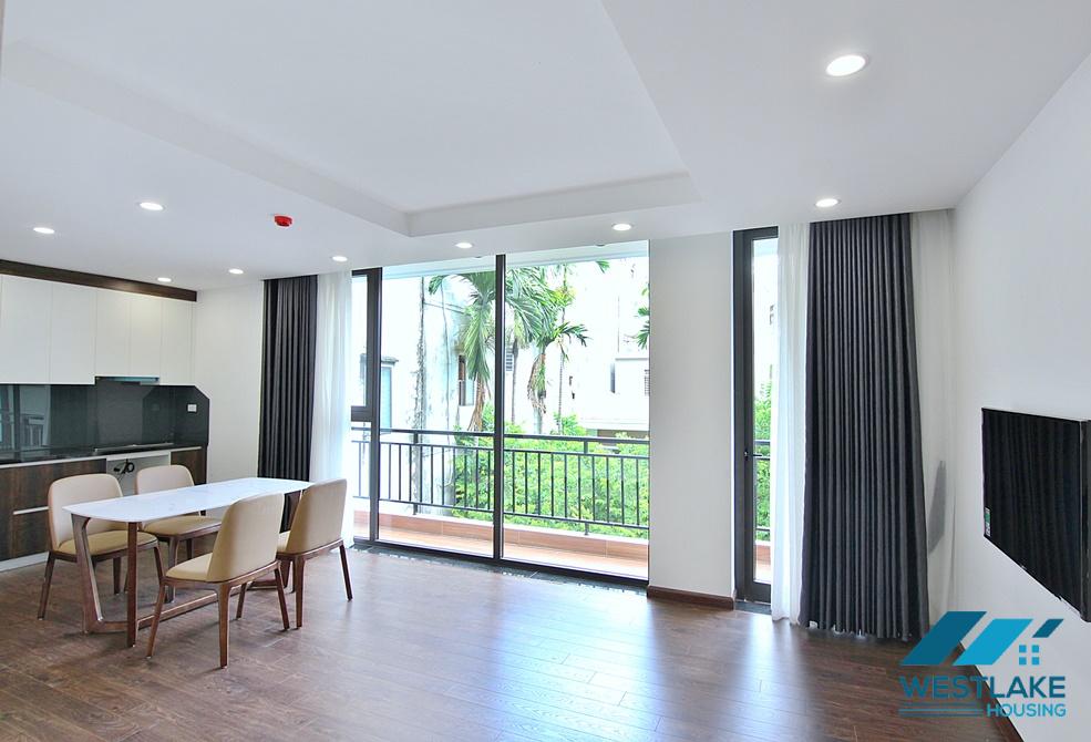 Large balcony and spacious one bedroom apartment for rent in in Dang Thai Mai area, Tay Ho, Ha Noi