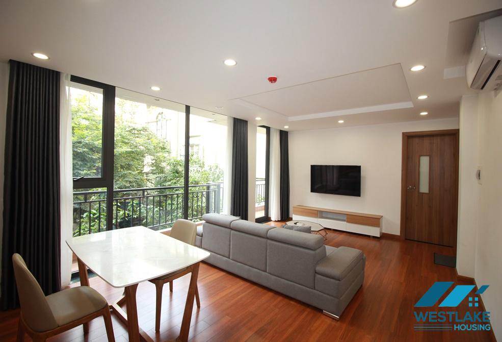 Large balcony and spacious one bedroom apartment for rent in in Dang Thai Mai area, Tay Ho, Ha Noi
