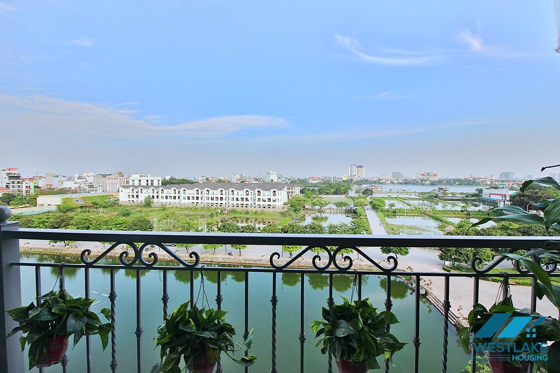 Cho Thuê Căn Hộ 2 Phòng Ngủ Mới Đẹp Hiện Đại, Ban Công Rộng Thoáng View Hồ Tại Phố Trịnh Công Sơn, Tây Hồ, Hà Nội