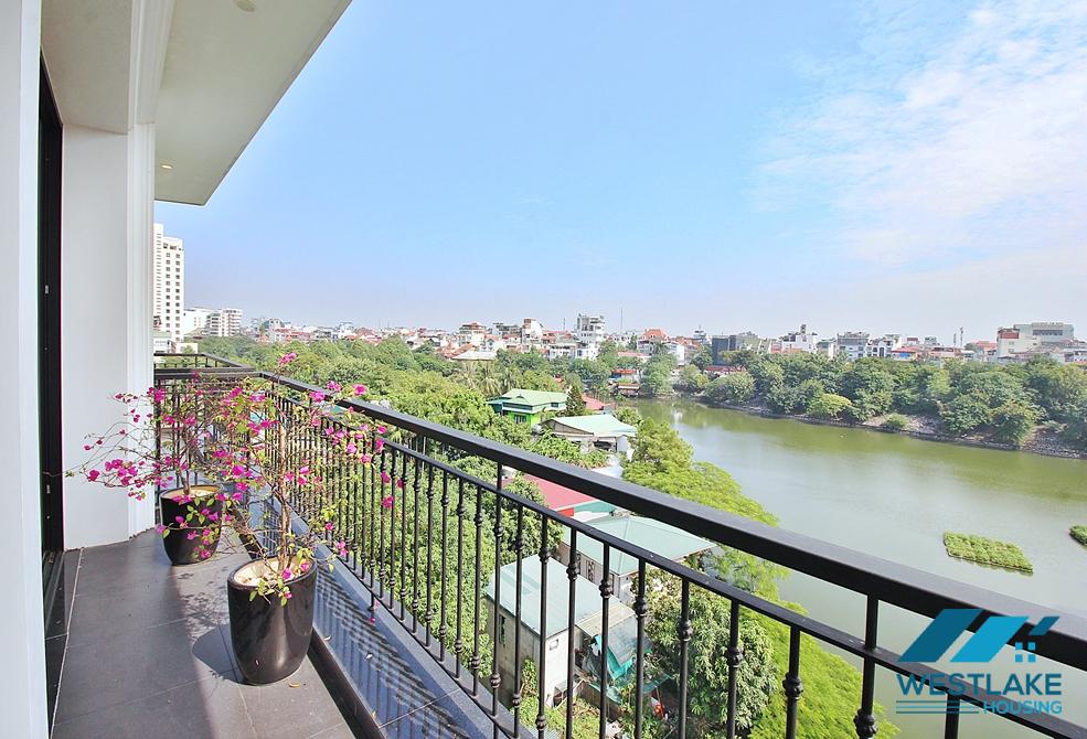 Lakeview and brandnew 3 beds apartment for rent in Tu Hoa area, Tay Ho