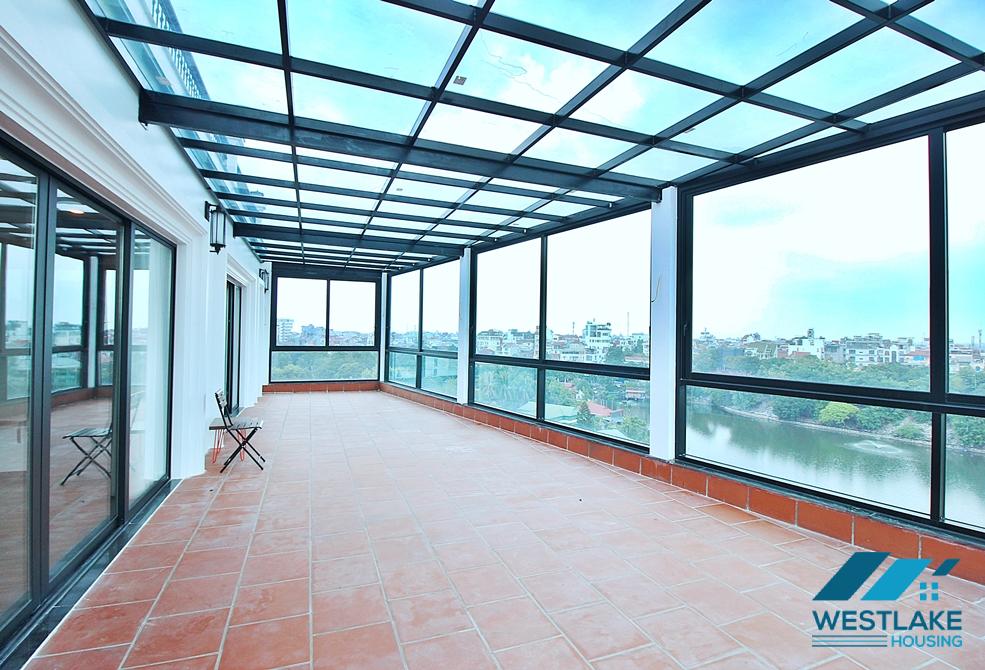 High-end floor 2 beds apartment with huge balcony for rent in Tu Hoa, Tay Ho