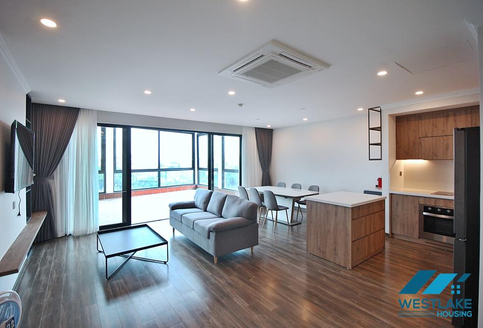 High-end floor 2 beds apartment with huge balcony for rent in Tu Hoa, Tay Ho