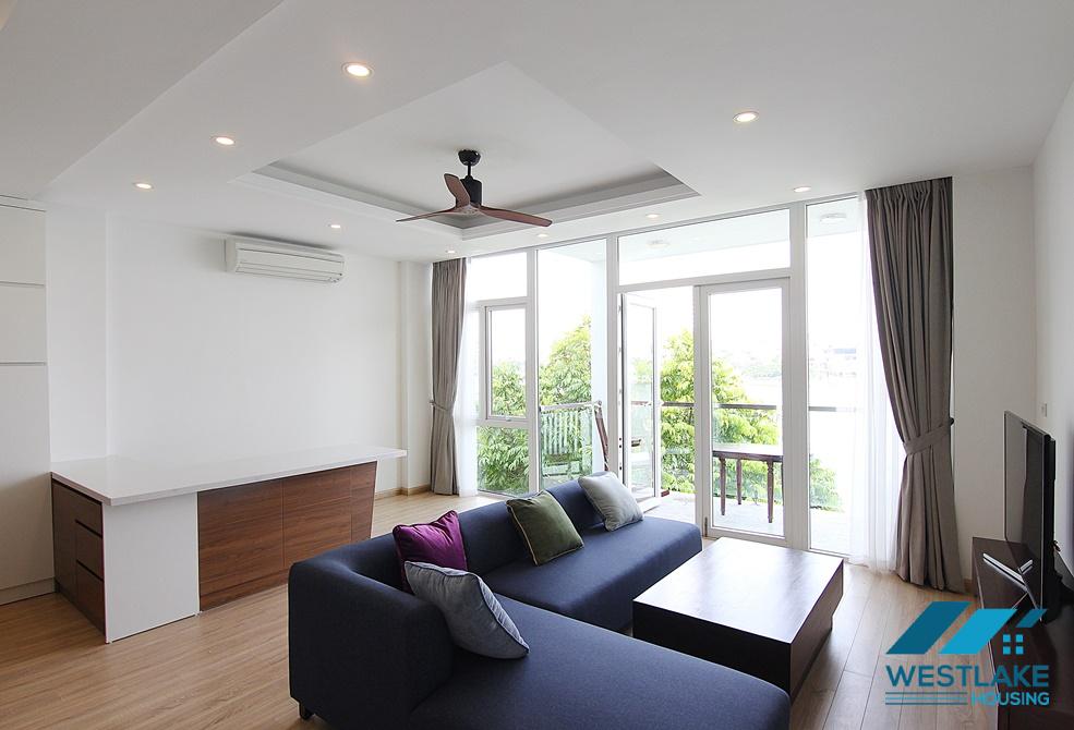 Lake view and modern apartment for rent in Tay Ho district