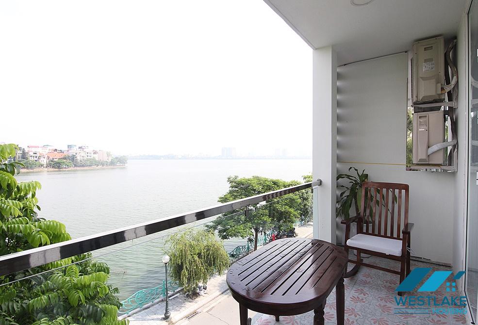 Lake view and modern apartment for rent in Tay Ho district