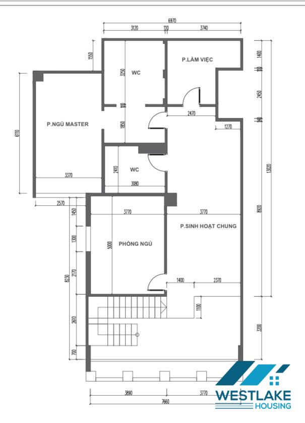 Căn hộ penthouse đẹp cho thuê tại khu Ciputra