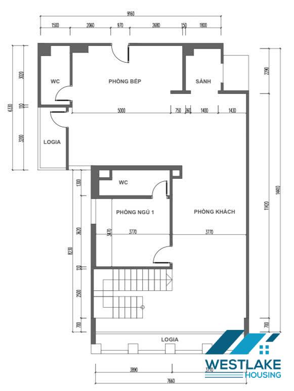 Căn hộ penthouse đẹp cho thuê tại khu Ciputra