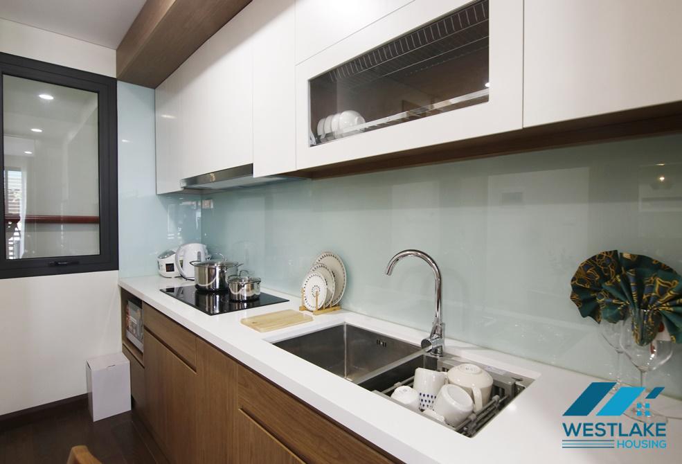 A charming elegant one bedroom apartment for rent on Lieu Giai street, Ba Dinh, Ha Noi