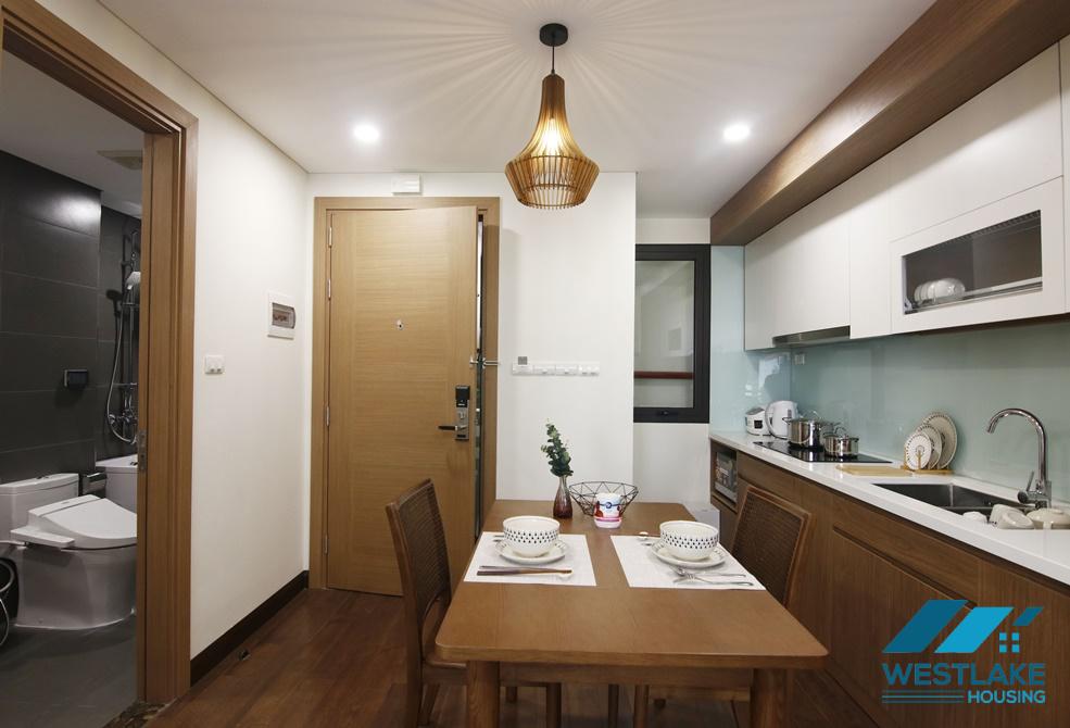 A charming elegant one bedroom apartment for rent on Lieu Giai street, Ba Dinh, Ha Noi