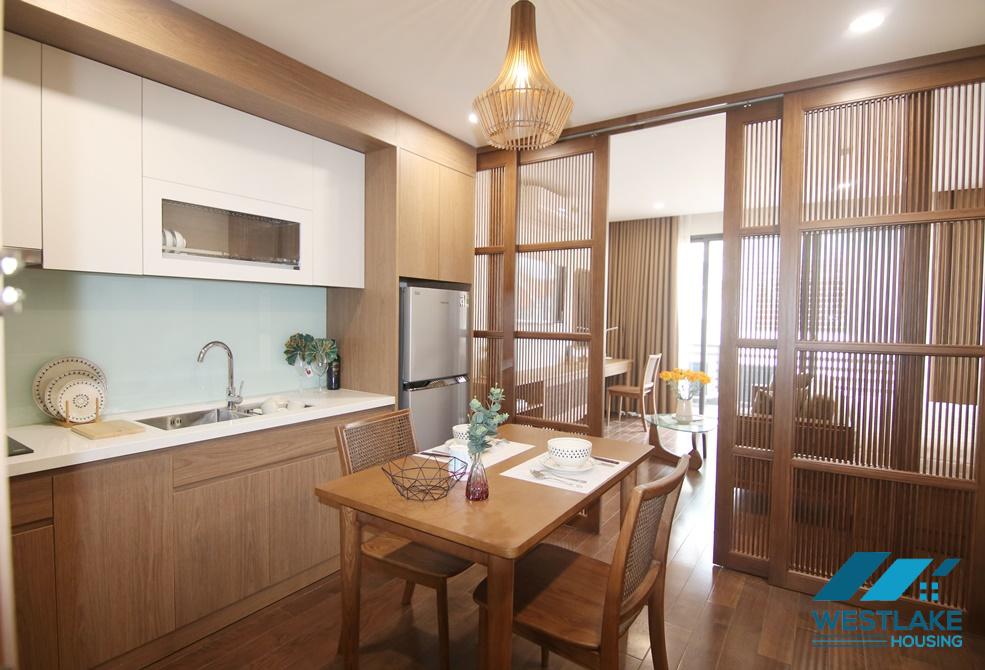 A charming elegant one bedroom apartment for rent on Lieu Giai street, Ba Dinh, Ha Noi