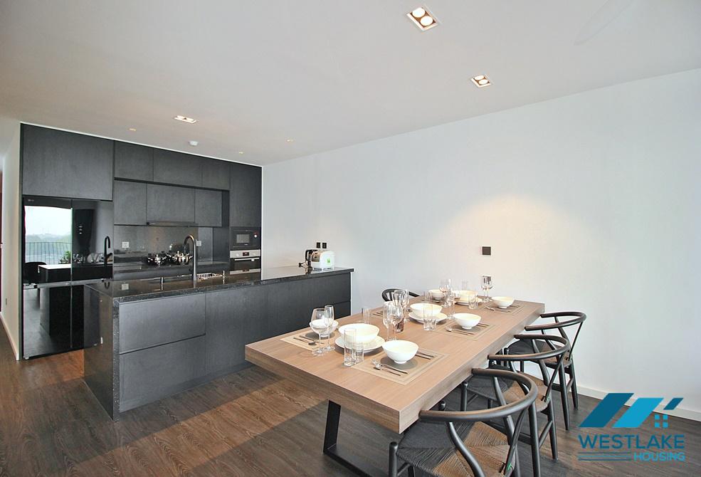 Amazing lake view and luxurious 04 bedrooms apartment for rent on beautiful Quang An Street, Tay Ho, Ha Noi