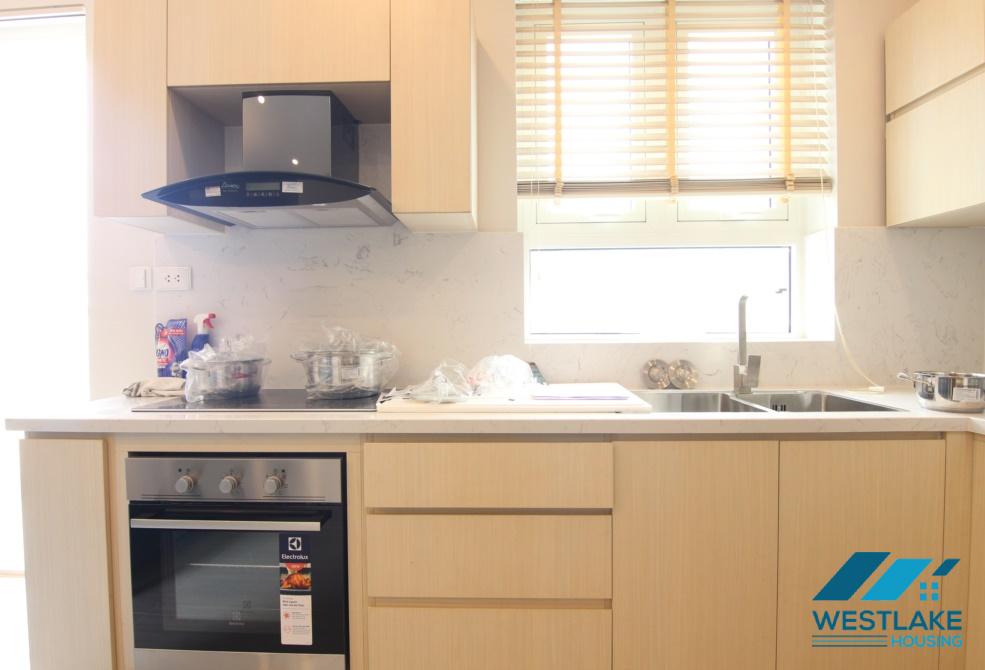 Nice high floor two bedrooms apartment for rent in L3 building, Cipitra urban, Tay Ho, Ha Noi