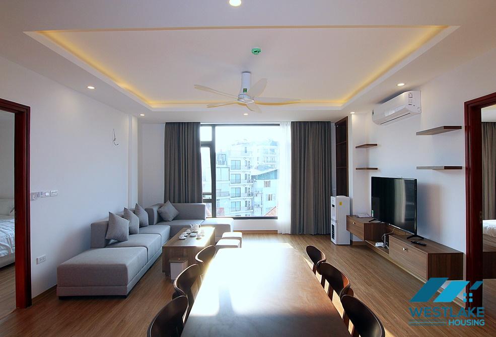 An excellent and charming apartment with 2 bedrooms for rent on Xuan Dieu, Tay Ho, Hanoi