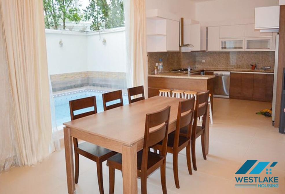 Gorgeous fully funished 5 bedrooms villa for rent in the heart of Ciputra, Tay Ho, Hanoi