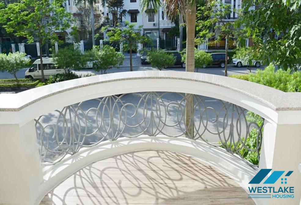 Gorgeous fully funished 5 bedrooms villa for rent in the heart of Ciputra, Tay Ho, Hanoi