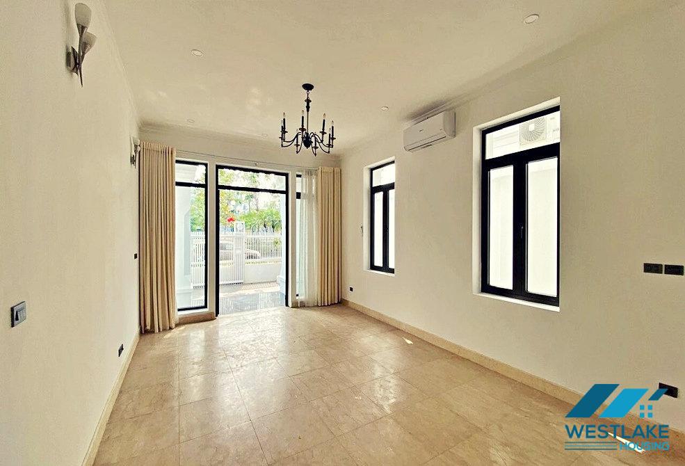 Newly renovated house with back yard and garage for rent in Ciputra, Tay Ho, Ha Noi