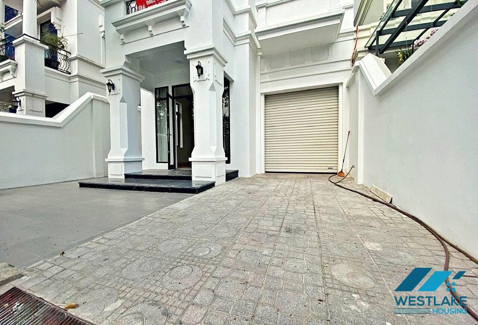 Newly renovated house with back yard and garage for rent in Ciputra, Tay Ho, Ha Noi