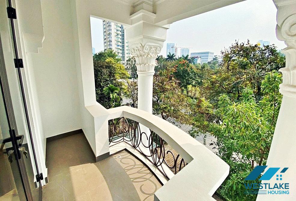 Newly renovated house with back yard and garage for rent in Ciputra, Tay Ho, Ha Noi
