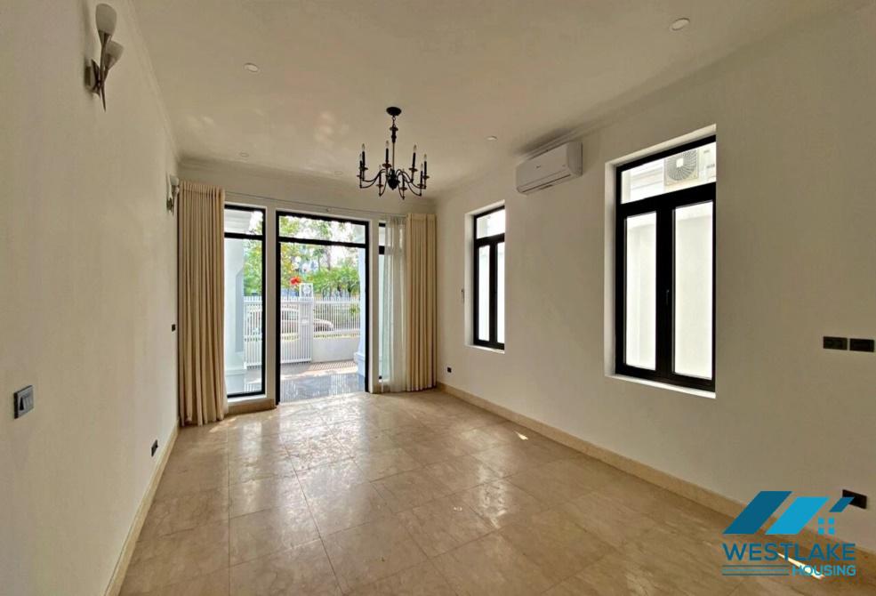 Newly renovated house with back yard and garage for rent in Ciputra, Tay Ho, Ha Noi