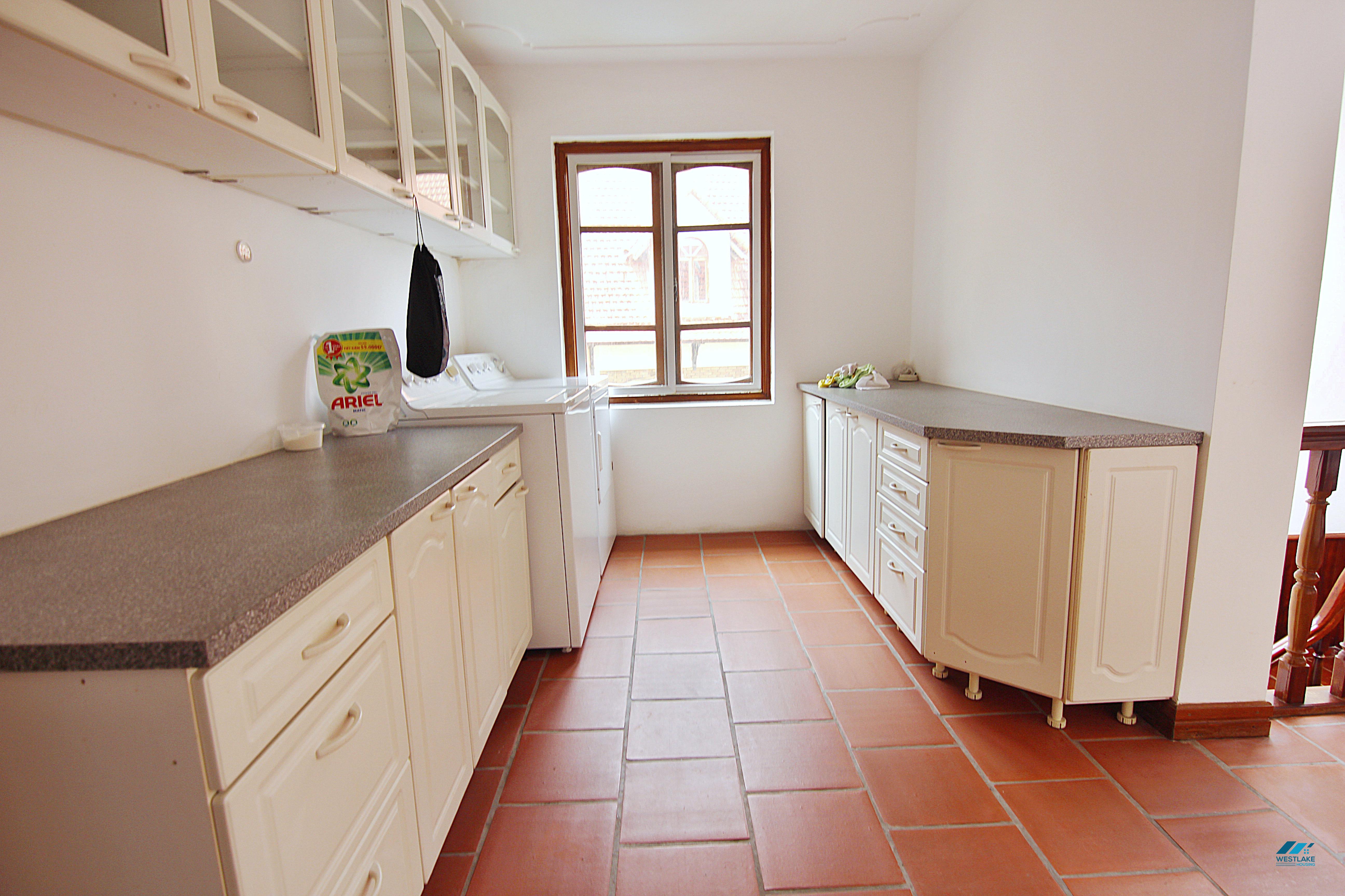 Large five bedrooms house with big yard and private swimming pool for rent in Tay Ho, Ha Noi