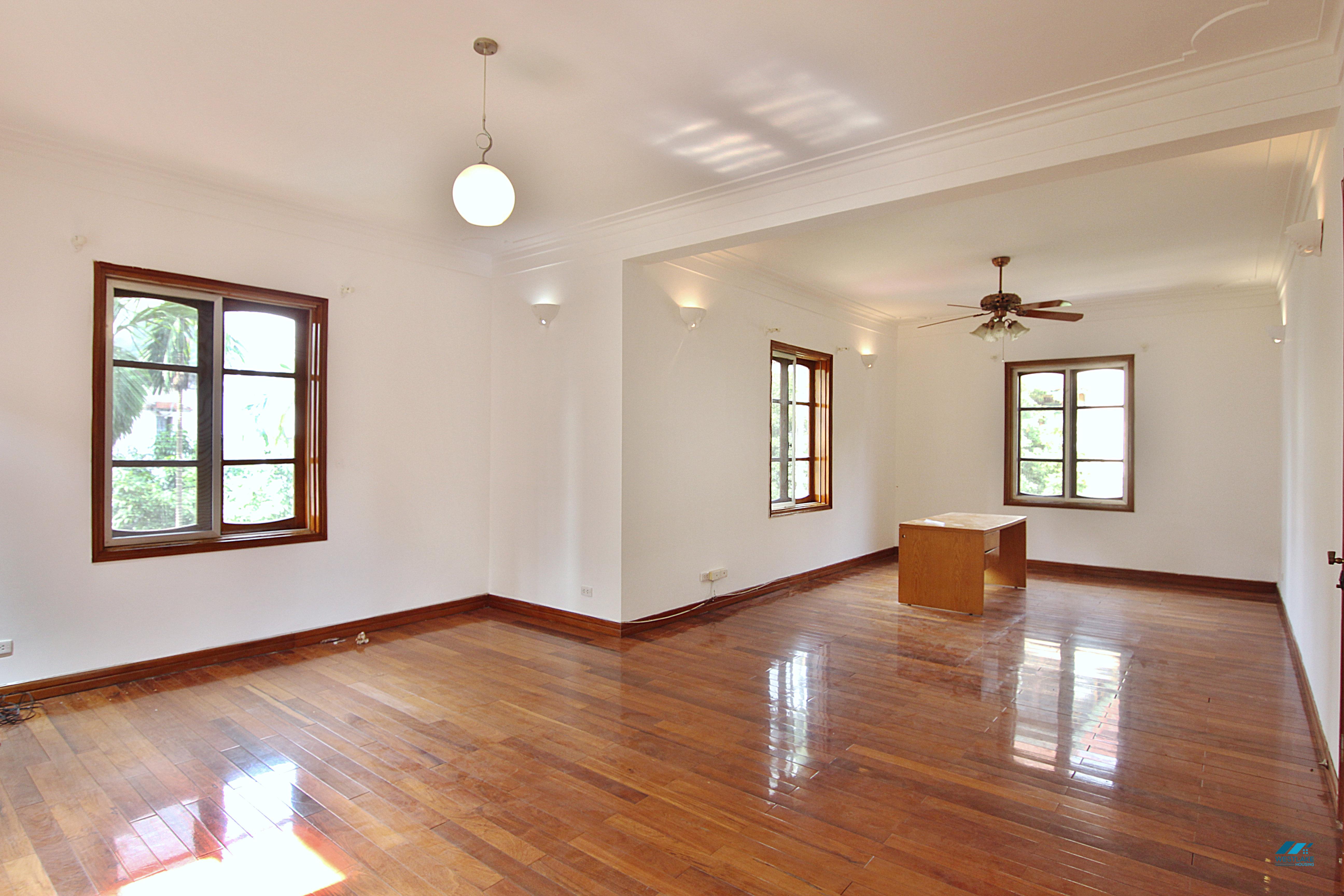 Large five bedrooms house with big yard and private swimming pool for rent in Tay Ho, Ha Noi