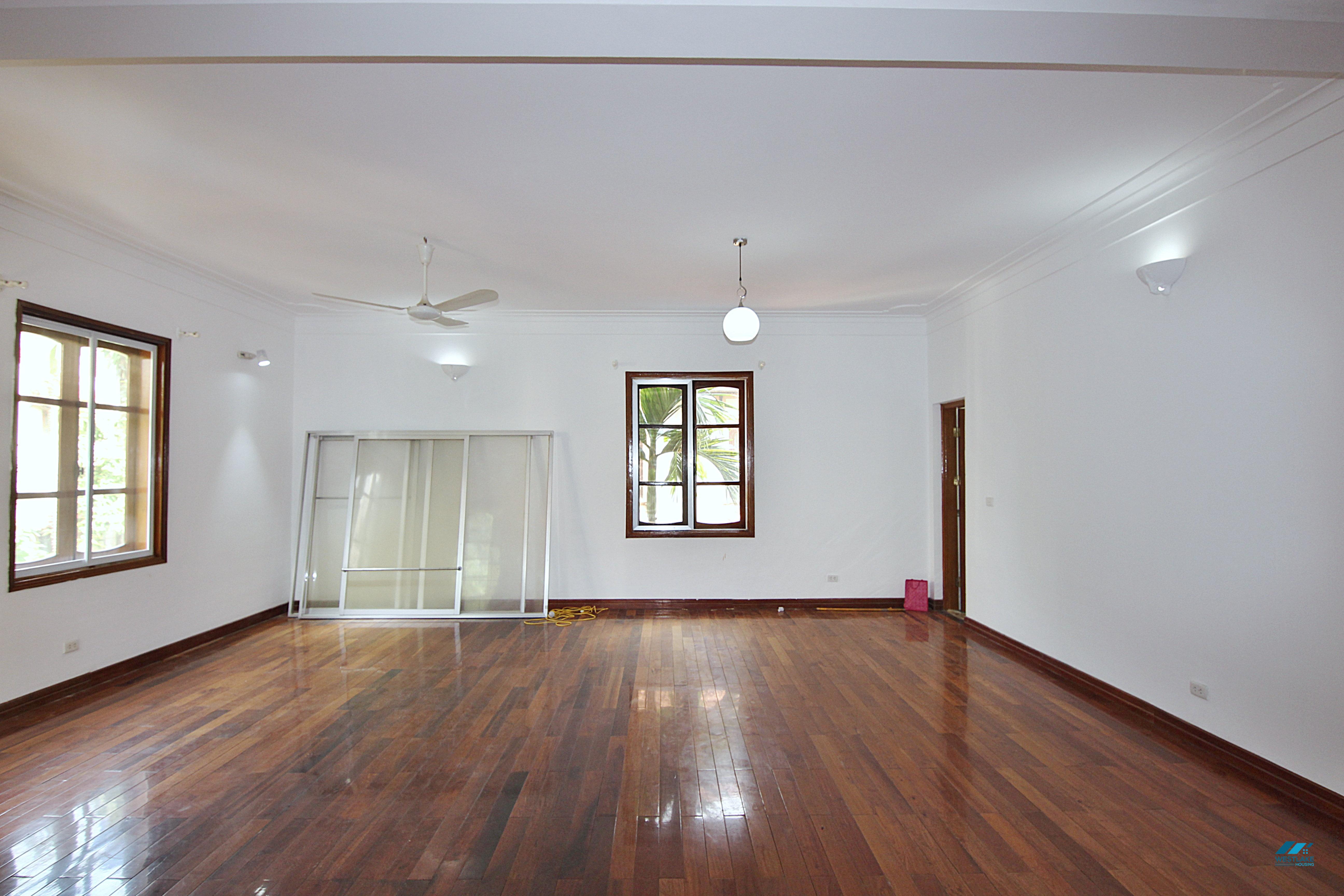 Large five bedrooms house with big yard and private swimming pool for rent in Tay Ho, Ha Noi