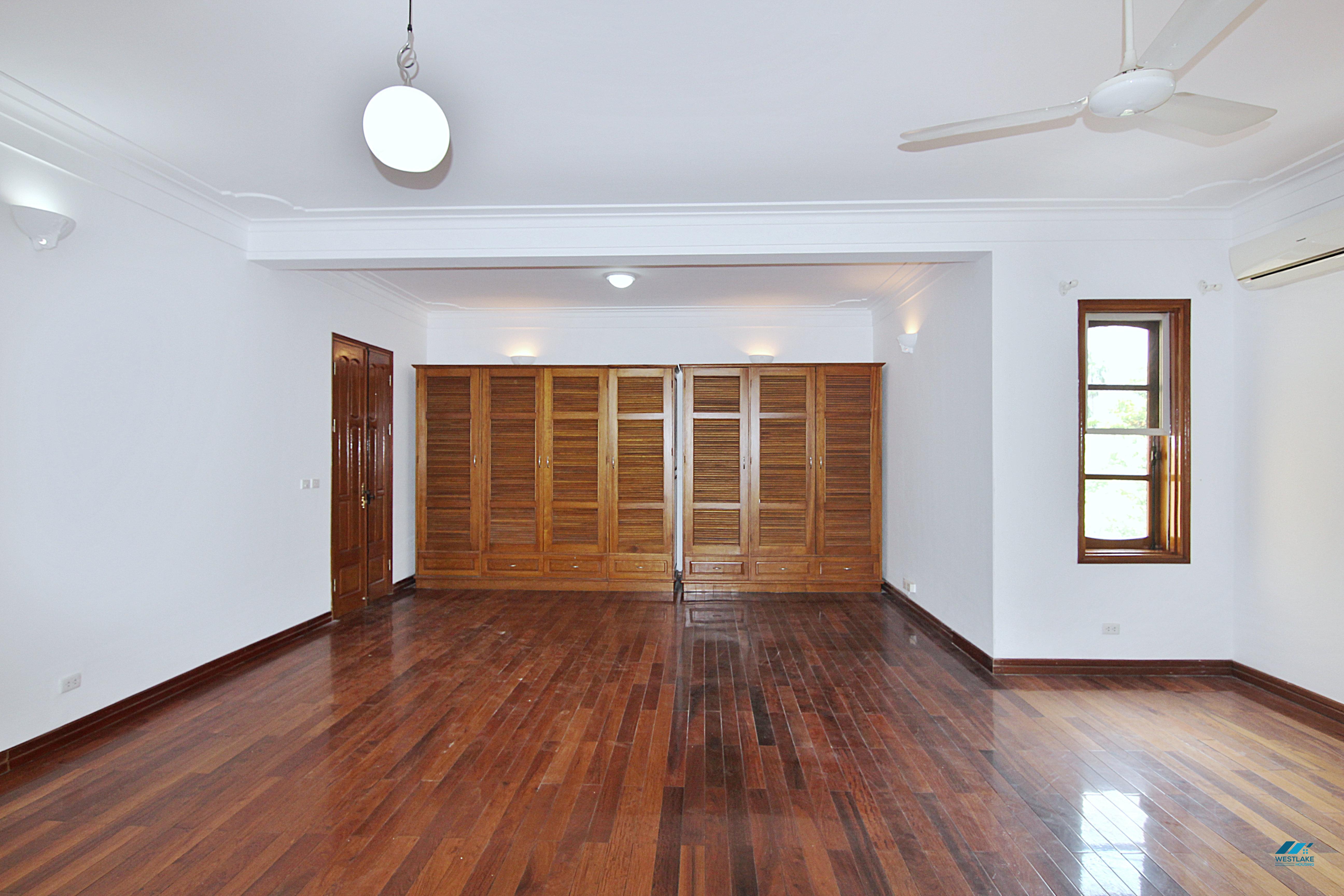 Large five bedrooms house with big yard and private swimming pool for rent in Tay Ho, Ha Noi
