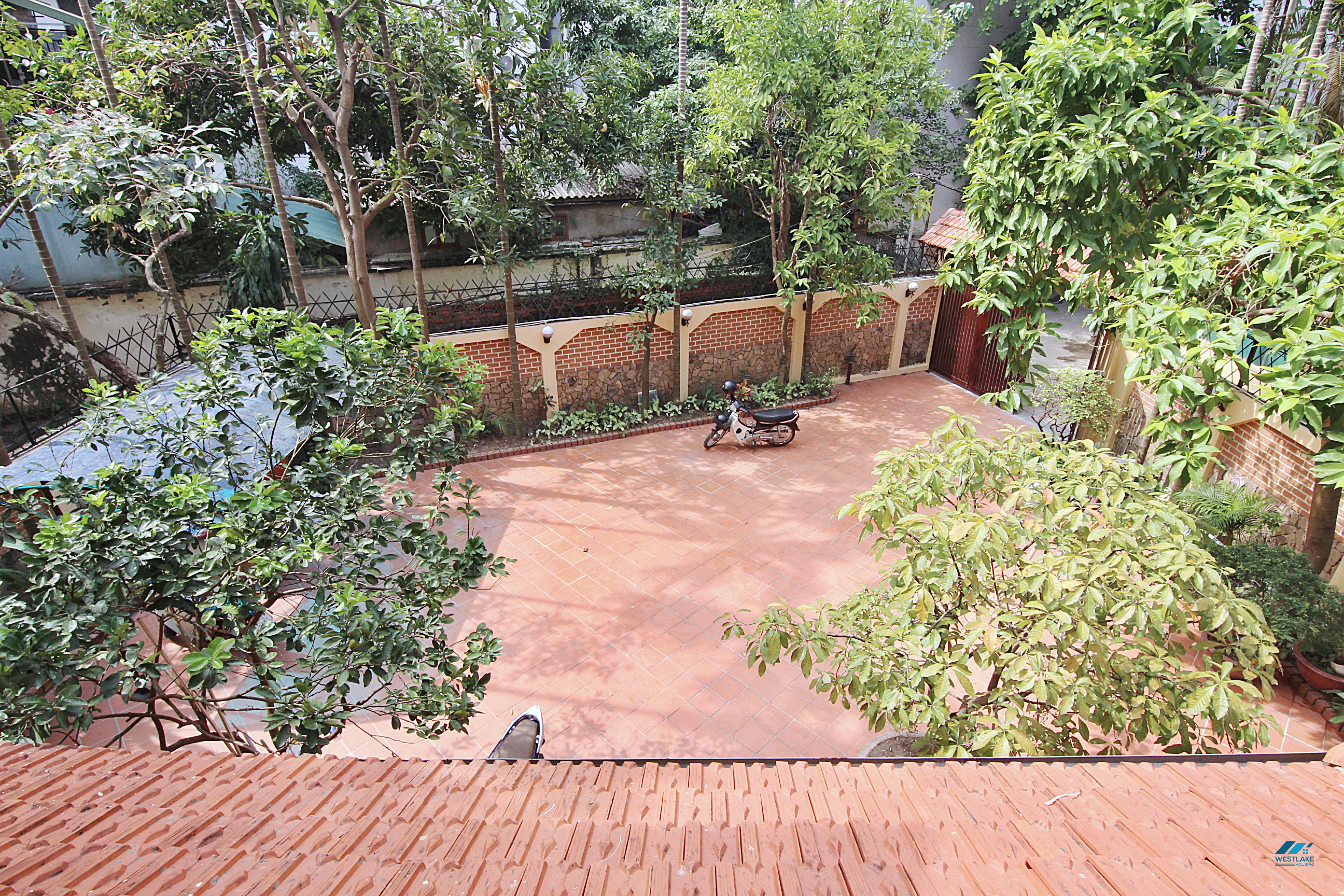 Large five bedrooms house with big yard and private swimming pool for rent in Tay Ho, Ha Noi