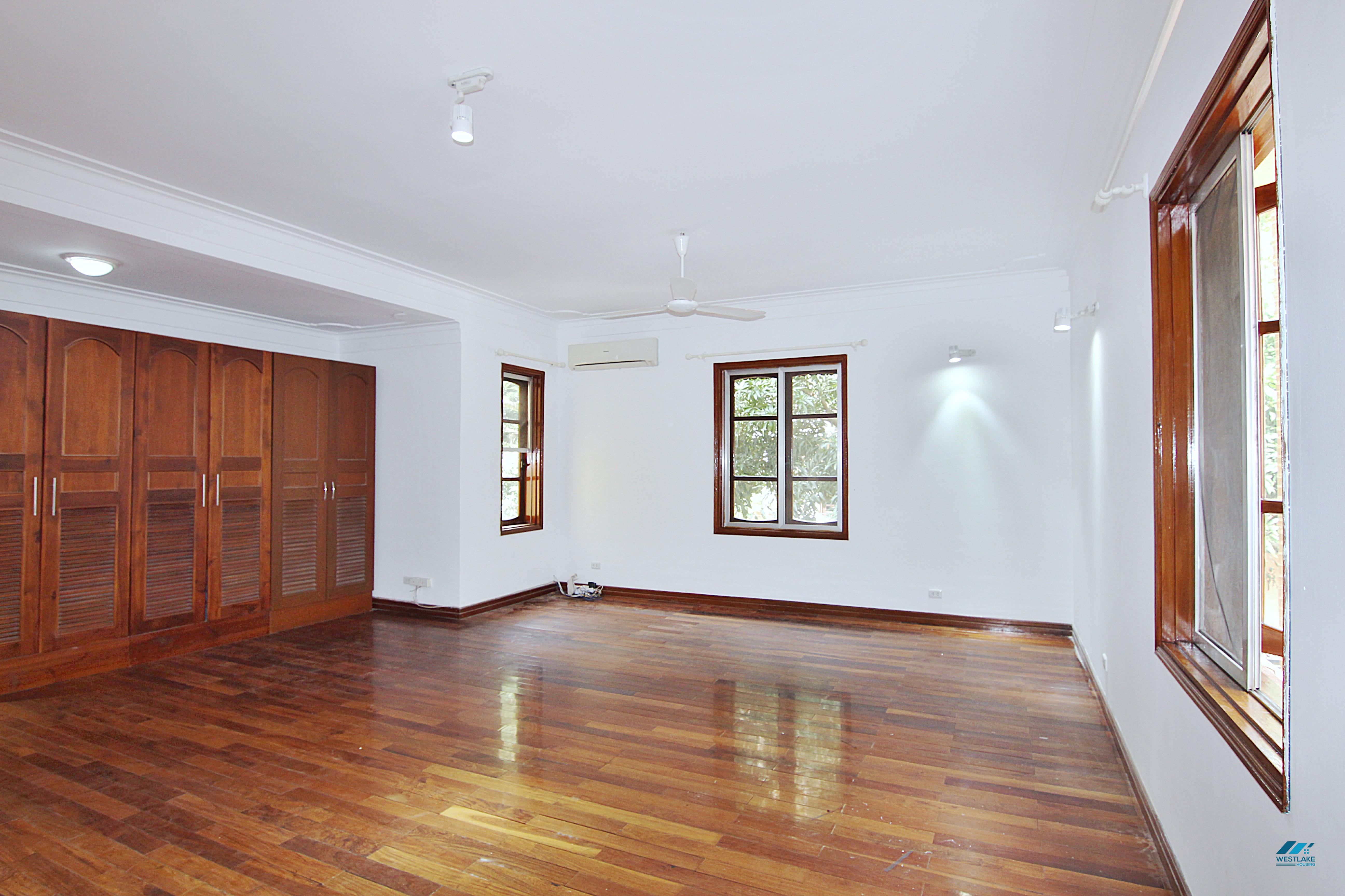 Large five bedrooms house with big yard and private swimming pool for rent in Tay Ho, Ha Noi