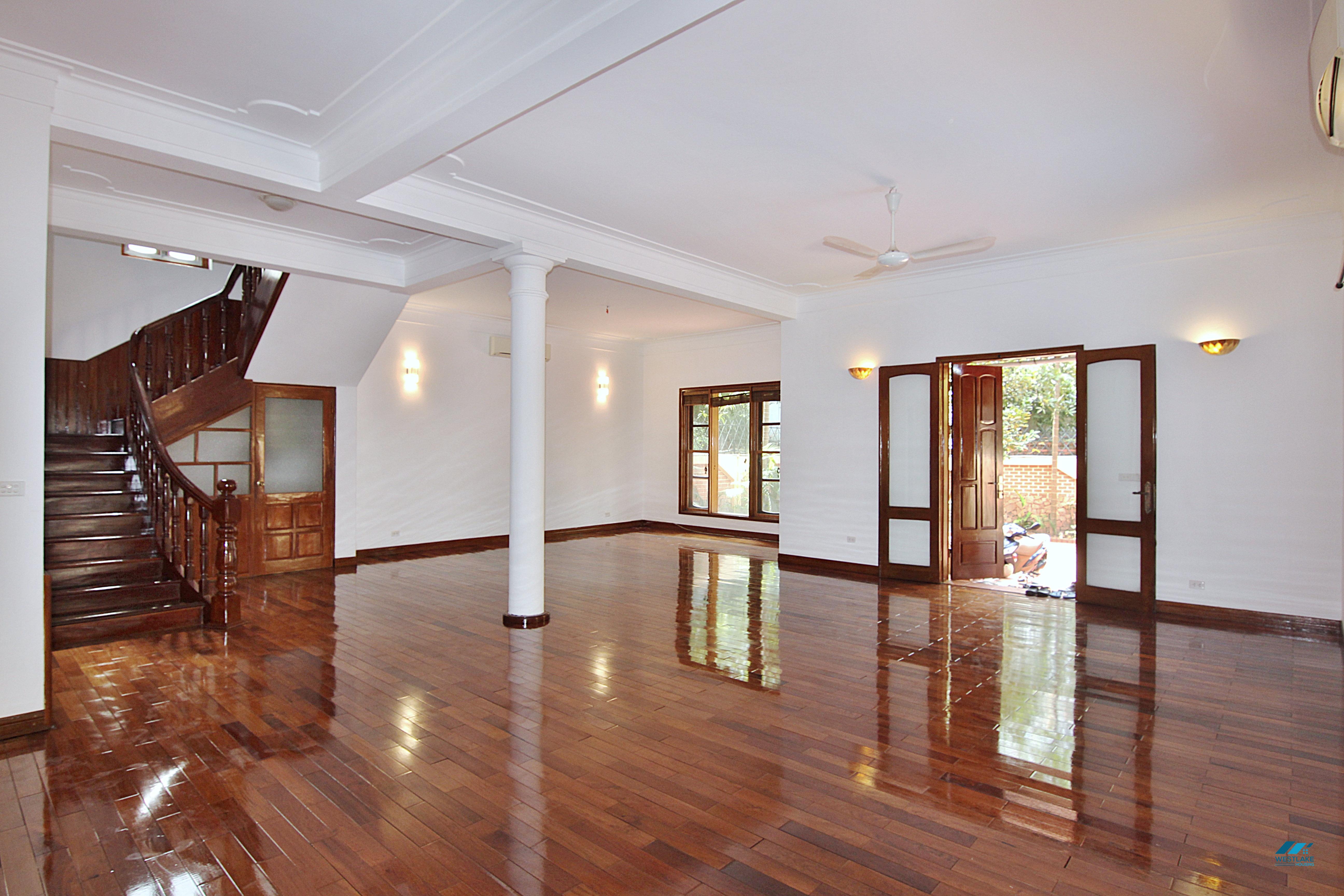 Large five bedrooms house with big yard and private swimming pool for rent in Tay Ho, Ha Noi